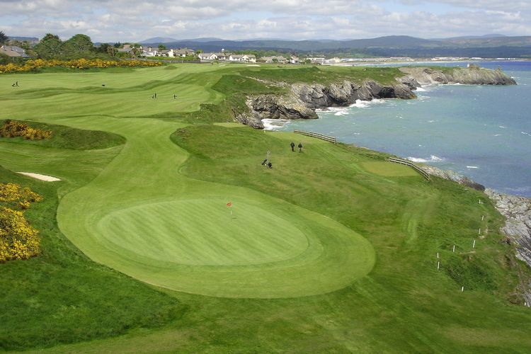 05 Ierland Wicklow Golfbaan Wicklow Aerialshot