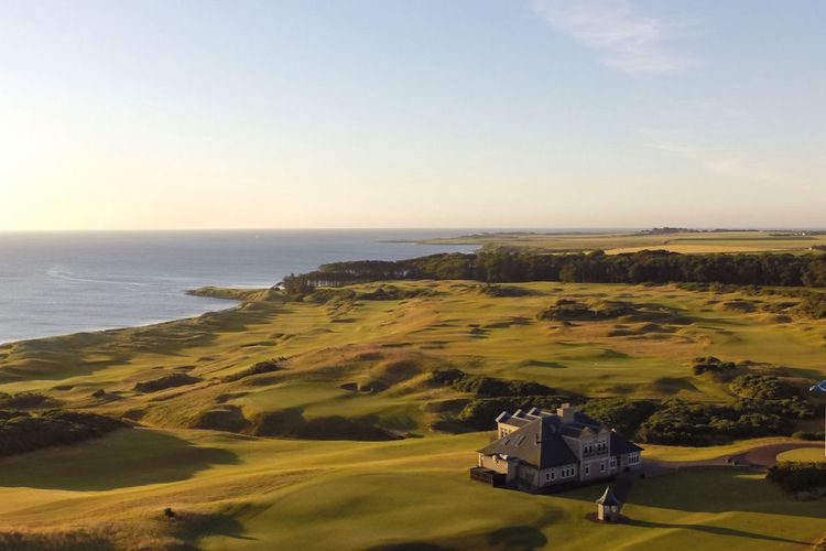Kingsbarns Aerial Clubhouse 18th 9th Greens New
