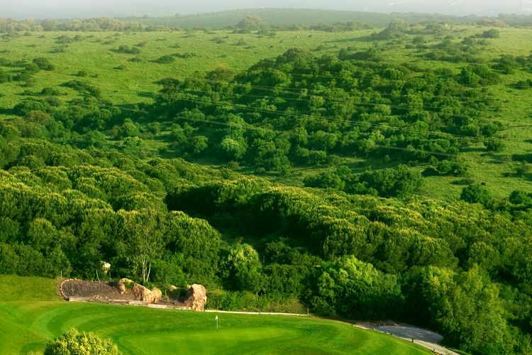 Almenara Golf Spanje Costa Del Sol Alcornoques Green Uitzicht