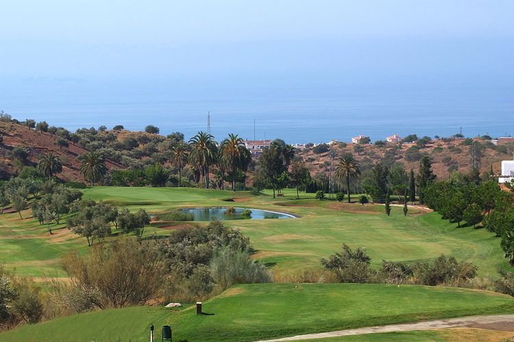 Anoreta Golf Spanje Costa Del Sol Hole Zeezicht