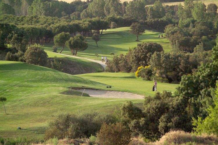 El Olivar De La Hinojosa Golf Spanje Madrid Bunker .JPG