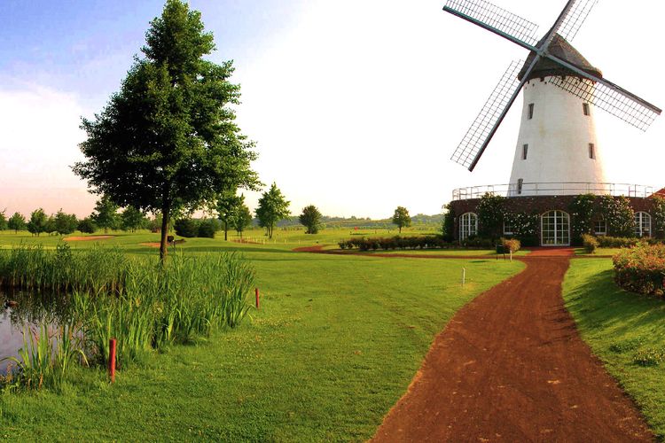 Elfrather Muehle Golfbaan Duitsland Munsterland Molen Pad