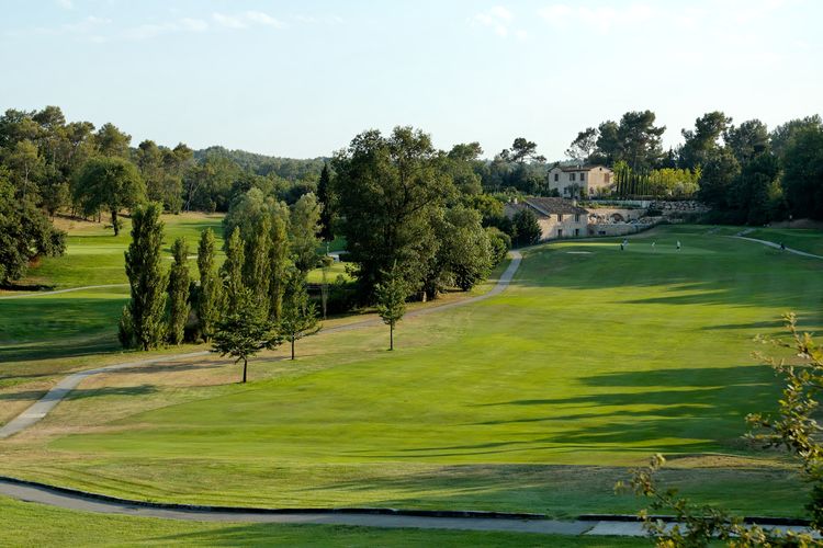Frankrijk Cotedazur Golfbaan Golfopiovalbonne Teeshot Par4