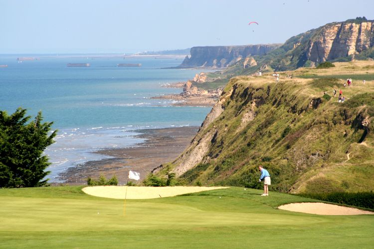 Frankrijk Normandie Golfbaan Omahabeach Kust