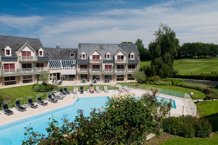 Frankrijk Normandie Hotel Omahabeach Exterieur Buitenzwembad 2