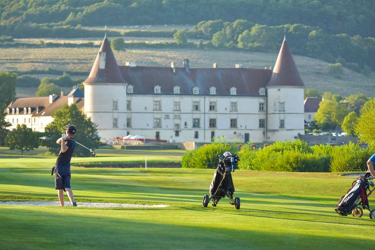 Golf Chateau De Chailly Frankrijk Bourgogne Hole 9 Chateau