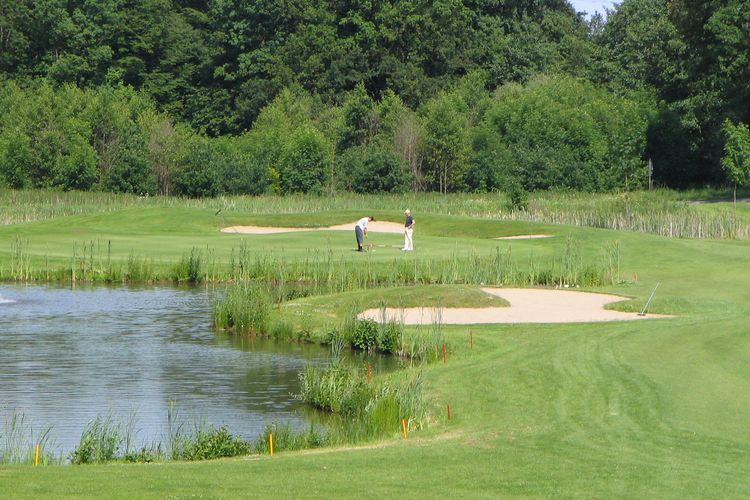 Gut Arenshorst Golfbaan Duitsland Grensstreek Vijver Green