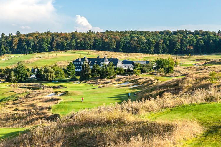 Hofgut Georgenthal Duitsland Midden Duitsland Golfbaan Fairway Tee