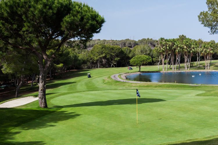 Las Ramblas Golf Spanje Costa Blanca Hole 9 Green