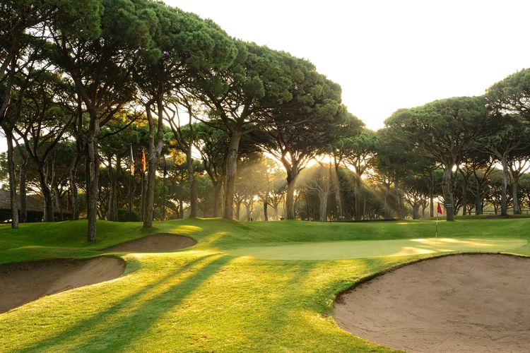 Platja De Pals Golf Spanje Costa Brava Hole 9 Green