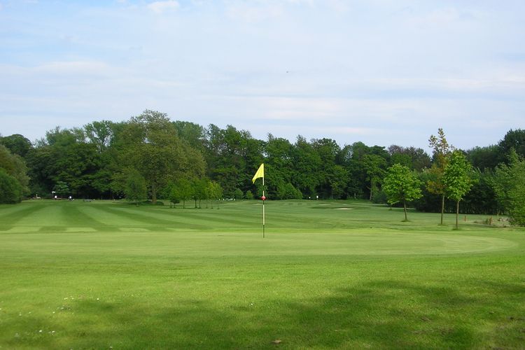 Wasserschloss Westerwinkel Golfbaan Duitsland Munsterland Green Fairway