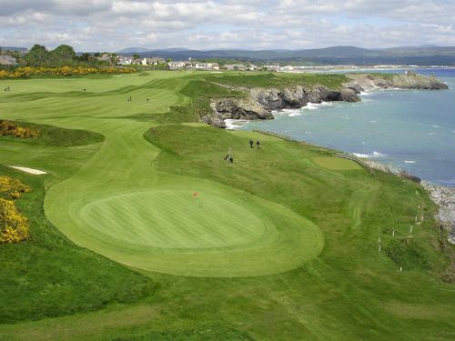 05 Ierland Wicklow Golfbaan Wicklow Aerialshot