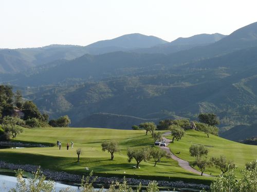 Alhaurin Golf Spanje Costa Del Sol Green Uitzicht Bergen