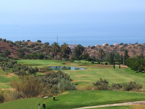 Anoreta Golf Spanje Costa Del Sol Hole Zeezicht