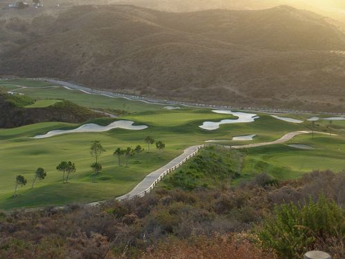 Calanova Golf Spanje Costa Del Sol Hole Bunkers.JPG