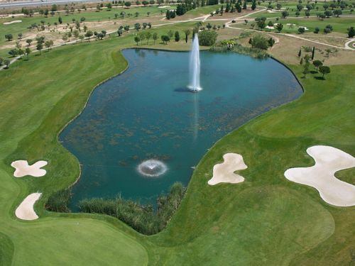 El Olivar De La Hinojosa Golf Spanje Madrid Water Vijver