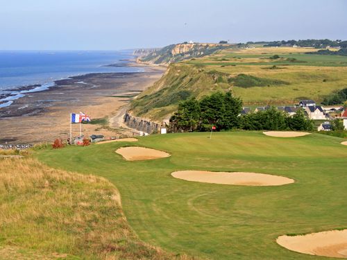 Frankrijk Normandie Golfbaan Omahabeach Green Bunkers Kust 1f0f19d5