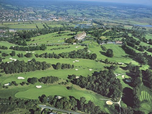 Frankrijk Normandie Hotel Barrieredugolf Luchtfoto Golfbvaan En Hotel