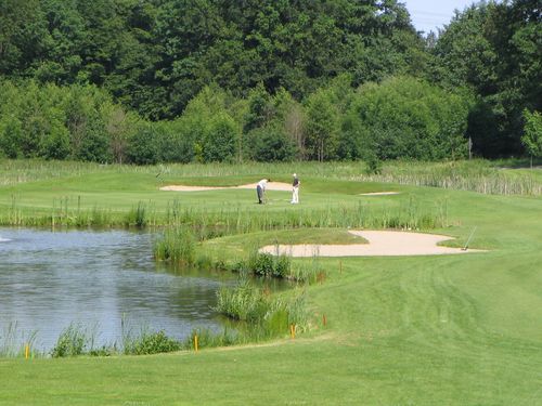 Gut Arenshorst Golfbaan Duitsland Grensstreek Vijver Green