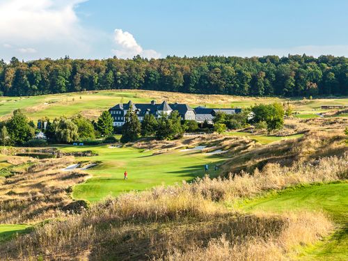 Hofgut Georgenthal Duitsland Midden Duitsland Golfbaan Fairway Tee