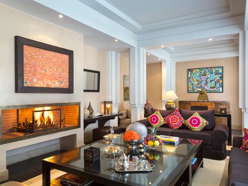 Hotel Ryads Barriere Le Naoura Zithoek Openhaard