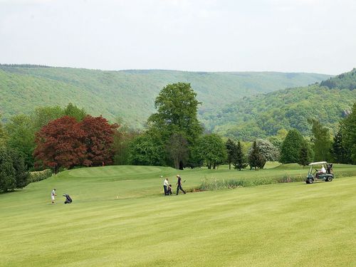 Rougemont Golfbaan Belgie Namen Fairway Bossen.JPG