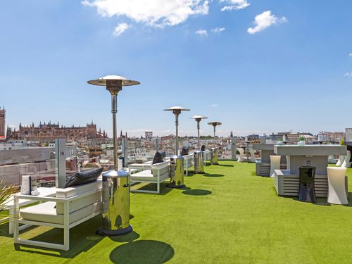 Spanje Costa De La Luz Hotel Inglaterra Dakterras Stad