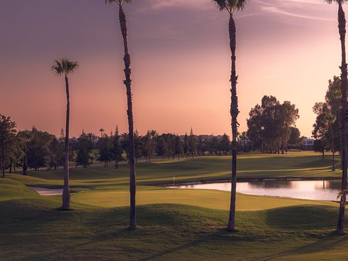 Spanje Sevilla Real Club De Sevilla Hole 14 Green