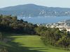 Frankrijk Cotedazur Golfbaan Saintmaxime Teeshot Fairway Green Zeezicht