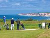 Frankrijk Noordfrankrijk Golfbaan Wimereux Golfers Teebox