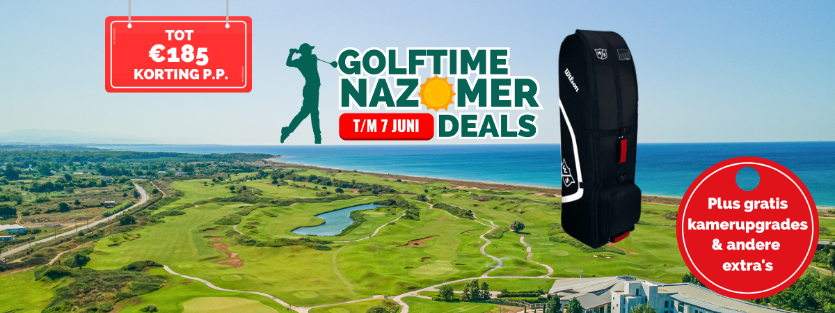 Nieuwsbrief week 24 - Laatste kans: T/m zondagavond profiteert u nog van de Golftime Nazomer Deals!